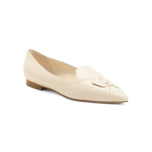 CHRIS DONOVAN Ivory Made In Italy Leather Monoceros Loafers